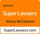 Super Lawyers Shane McCclelland award image